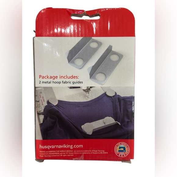 🆕 Husqvarna Viking Metal Hoop Fabric Guide Set - Picture 2 of 3